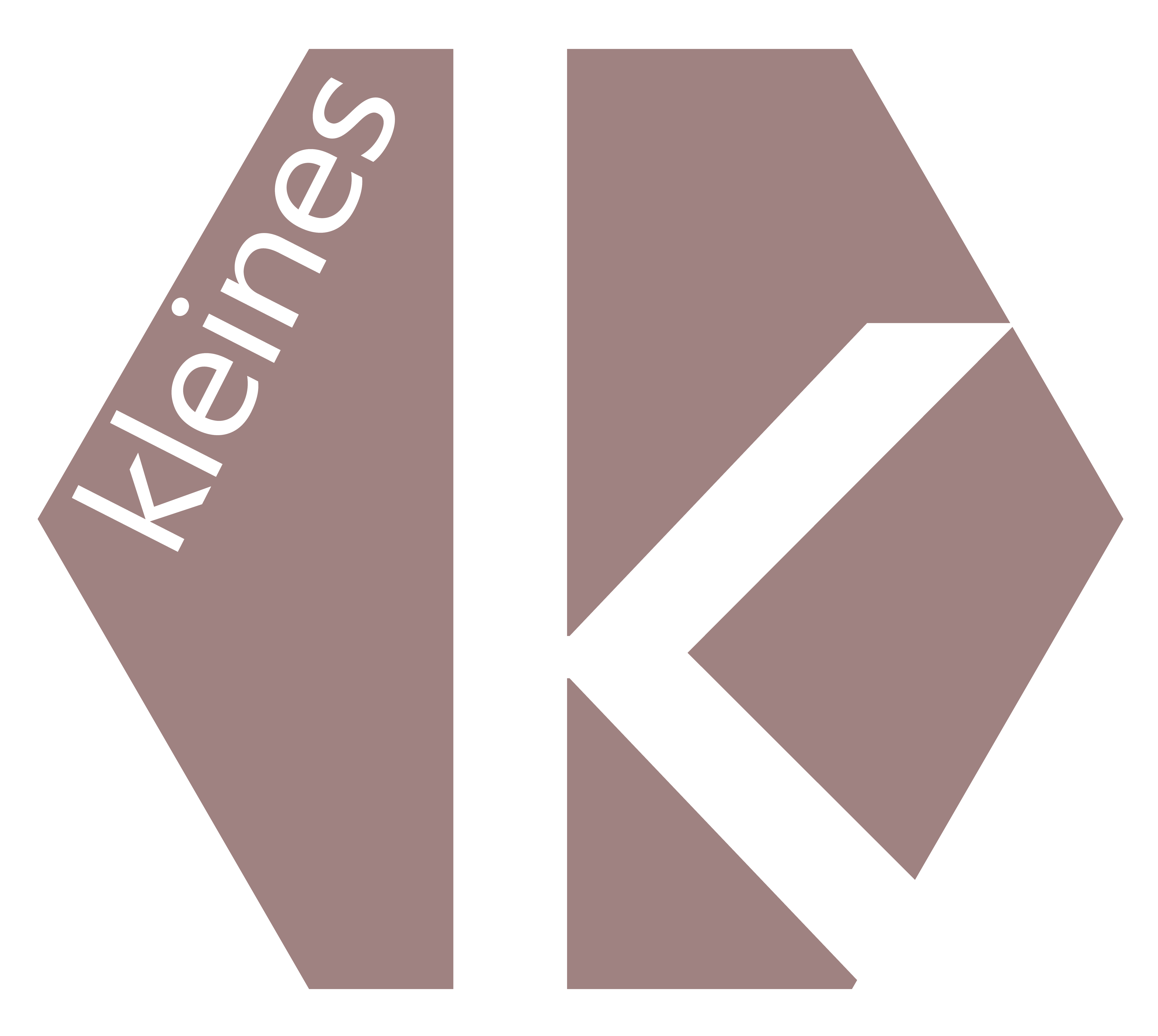 Kleines k Logo in graurosa